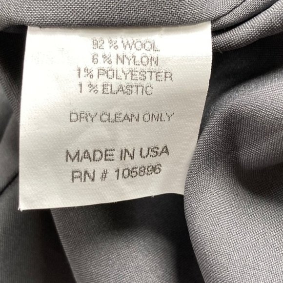 Worth Blazer Coat Size 10 Grey Herringbone - Picture 15 of 16